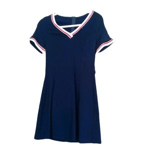 4/20 New Sisjuly bodycon navy mini sailor dress small